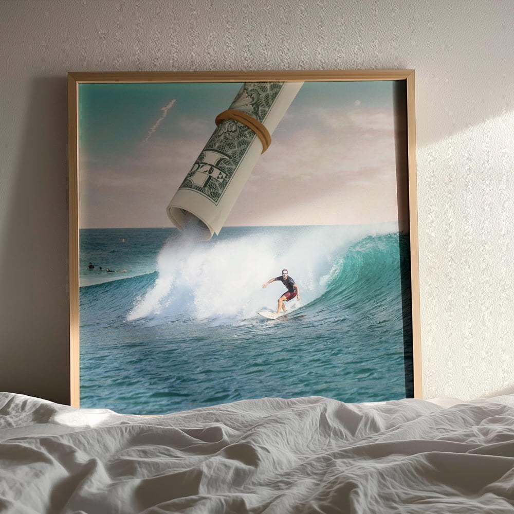 Addicted to Surf Poster – Retro Surf Art | Beach Ocean