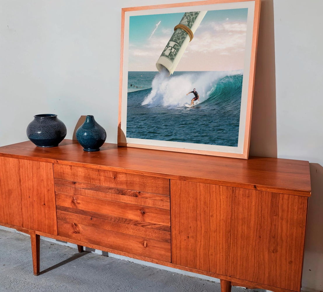 Addicted to Surf Poster – Retro Surf Art | Beach Ocean