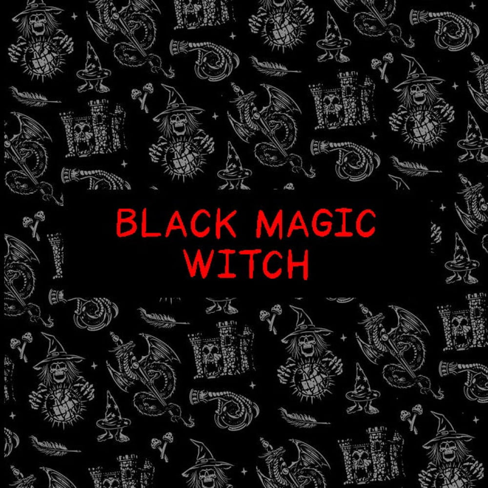 ’Black Magic’ Witch Goth Swim Shorts - Gothic Swim Trunks
