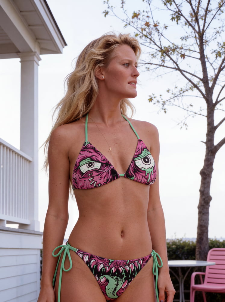 Bubblegum-Flesh Pink String Bikini Set - Death and Friends