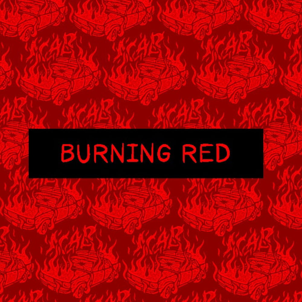 ’Burning Red’ ACAB Punk Swim Shorts - Punk Rock Swimwear
