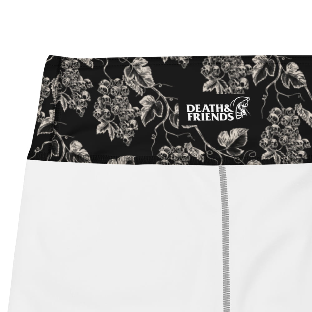 ’Dead Gravevine’ Alternative Yoga Shorts - Goth Gym Wear &