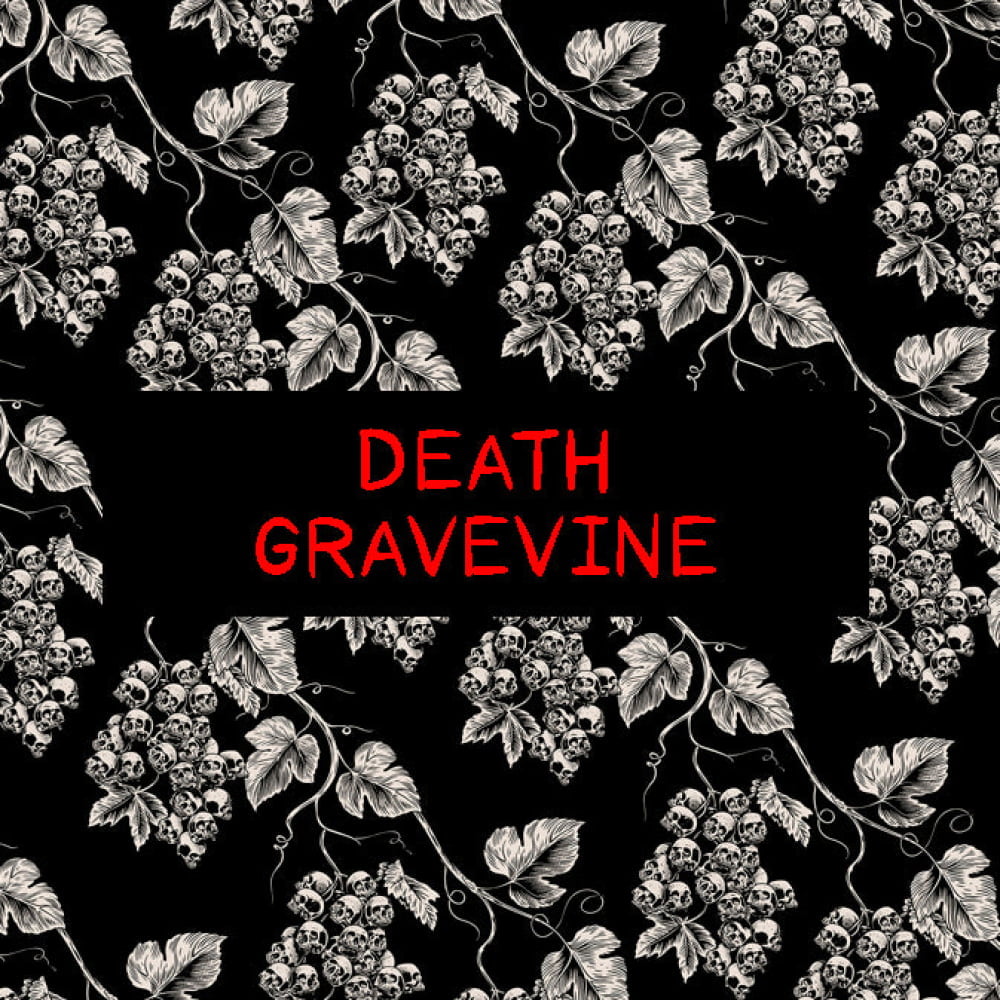 Full-set ’Dead Gravevine’ String Skull Bikini Set - Goth