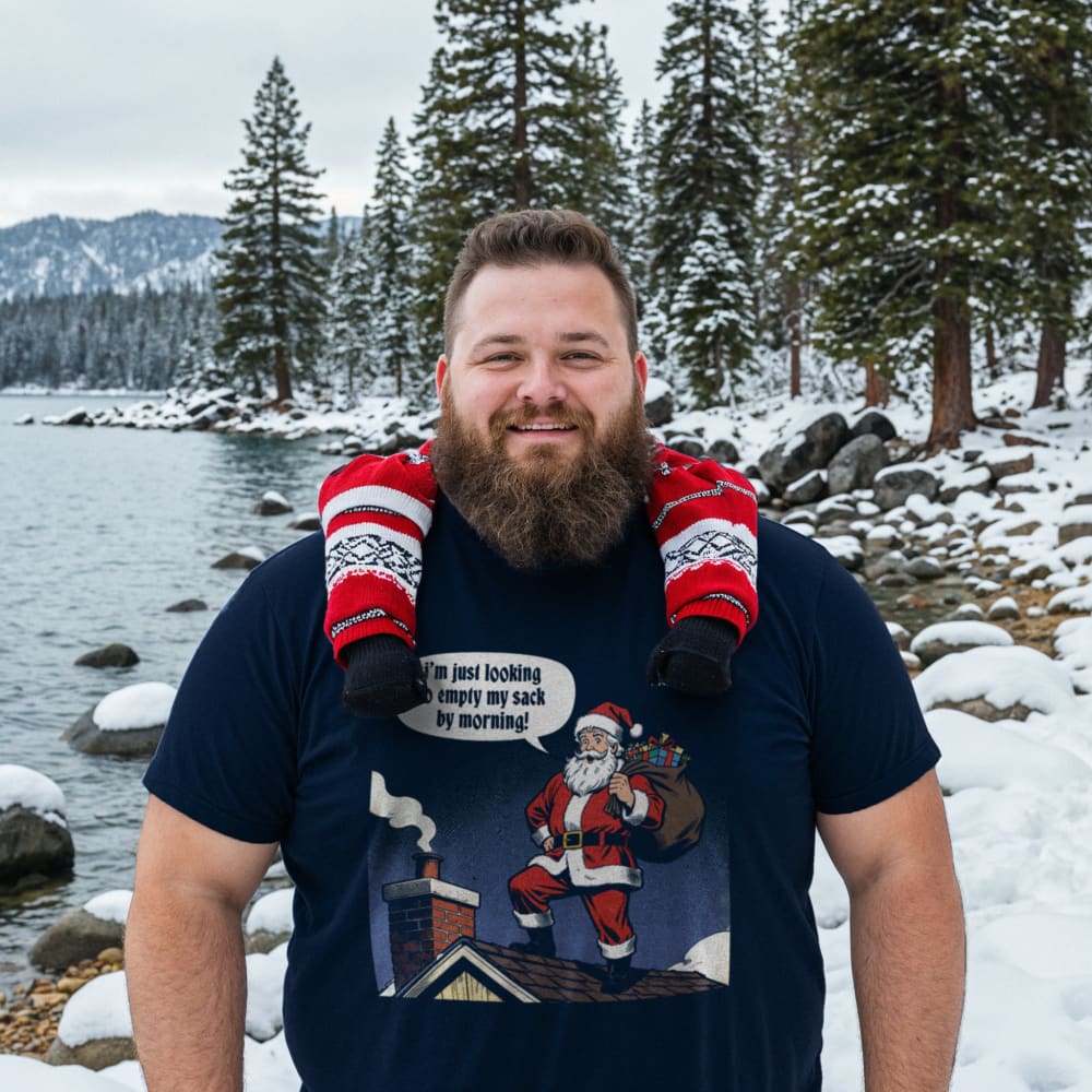 Empty My Sack T-Shirt - Rude Xmas Tshirt - Adult