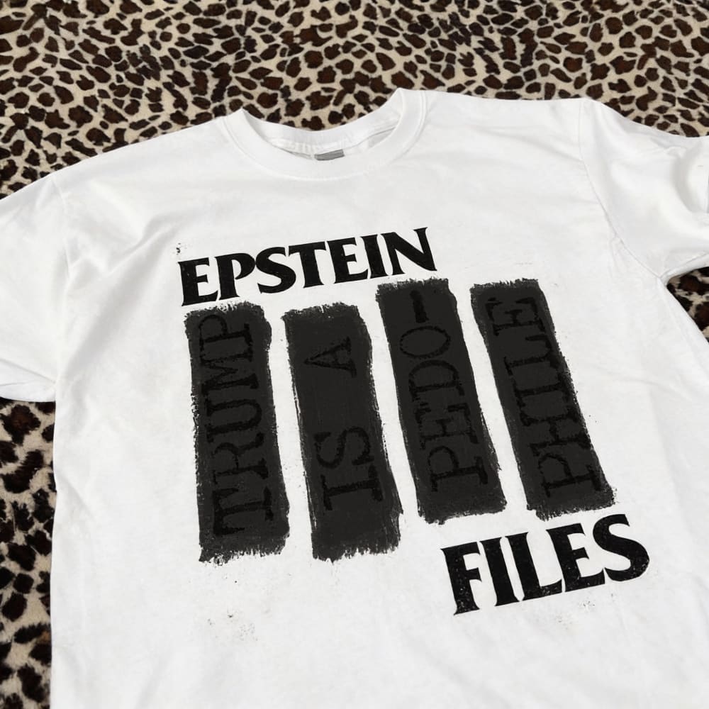 Epstein Files T-Shirt - Death & Friends - Black Flag
