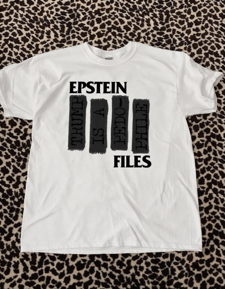 Epstein Files T-Shirt - Death & Friends - Black Flag