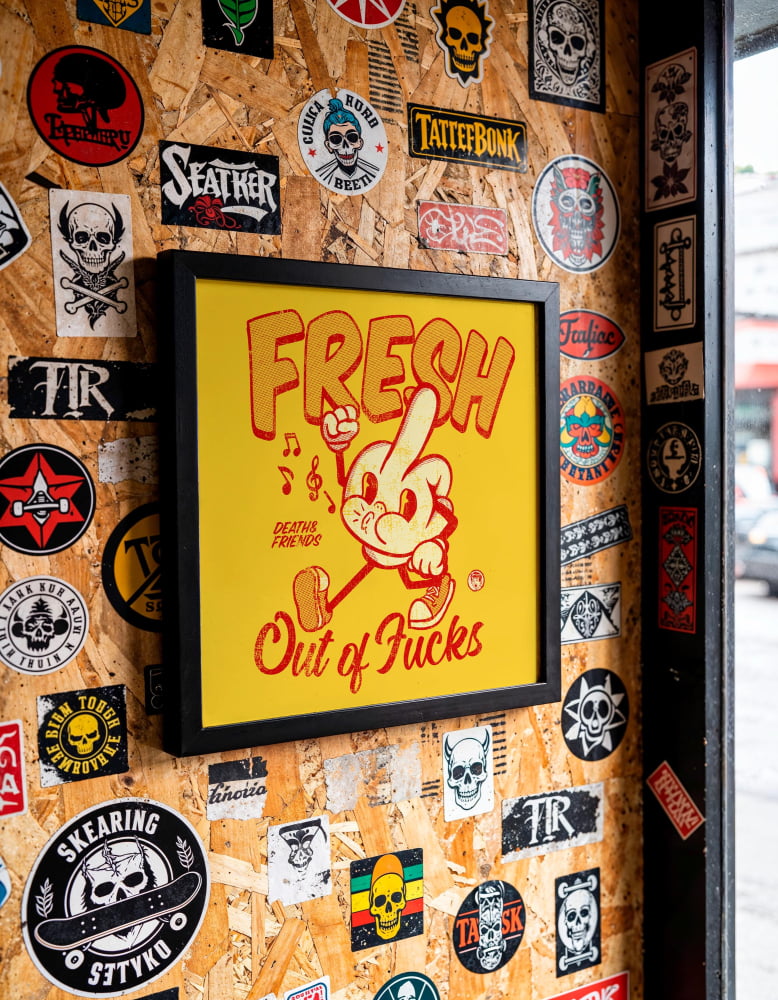 ’Fresh Out Of Fucks’ Print - Retro Mid-Century Modern Art