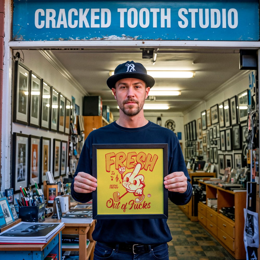 ’Fresh Out Of Fucks’ Print - Retro Mid-Century Modern Art