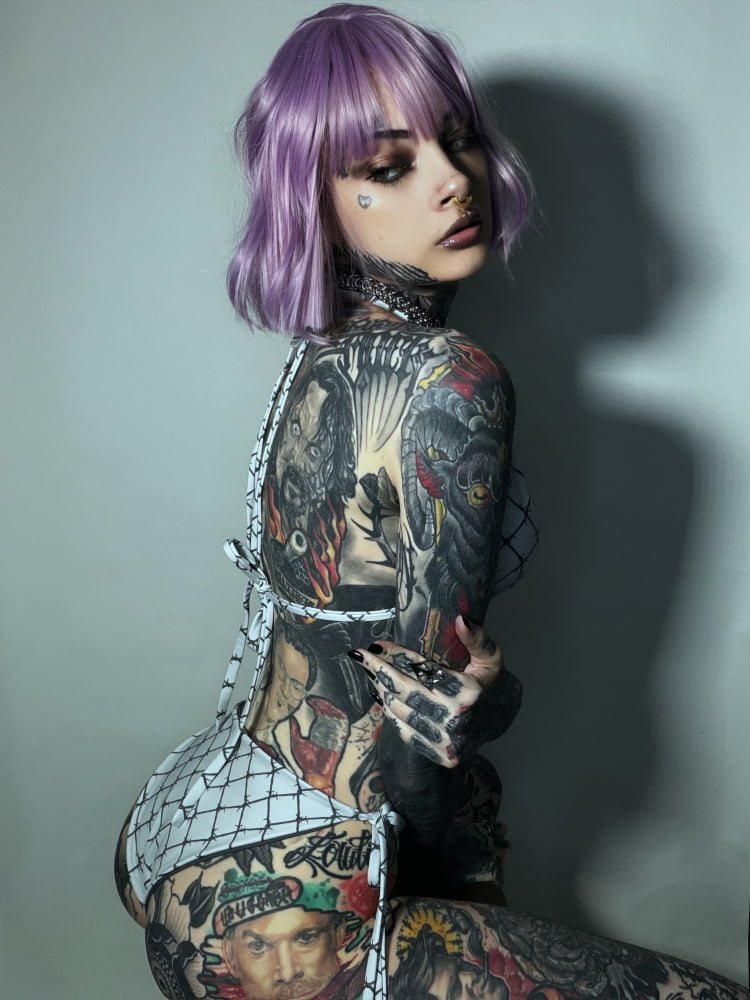 Full-Set ’Caged London’ String Punk Bikini Set - Goth