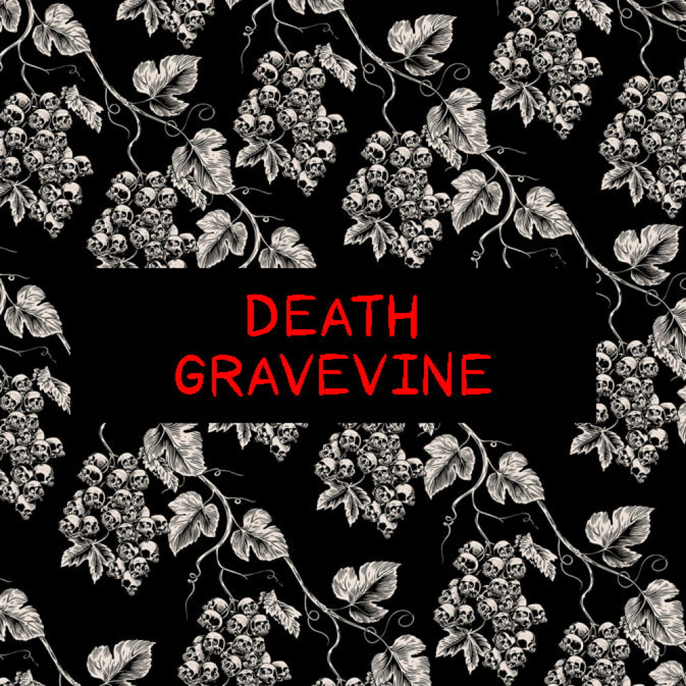 Full-set ’Dead Gravevine’ String Skull Bikini Set - Goth