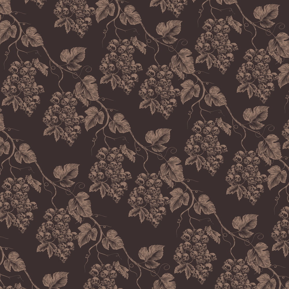 ’Sicilian Gravevine’ Brown Swim Shorts - Summer Goth