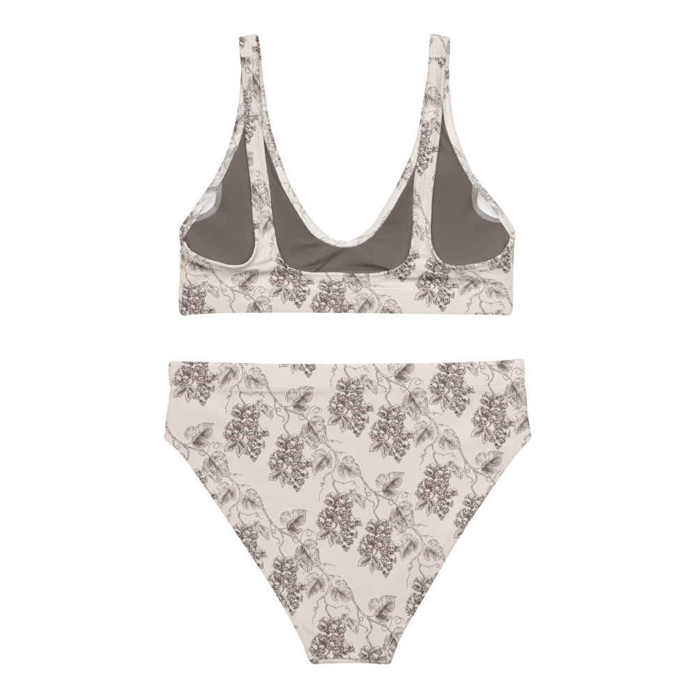 Full-Set ’Venetian Gravevine’ high-waisted Bikini - Goth