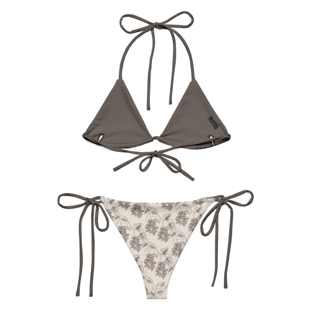 Full-Set ’Venetian Gravevine’ String Bikini - Goth Swimsuit