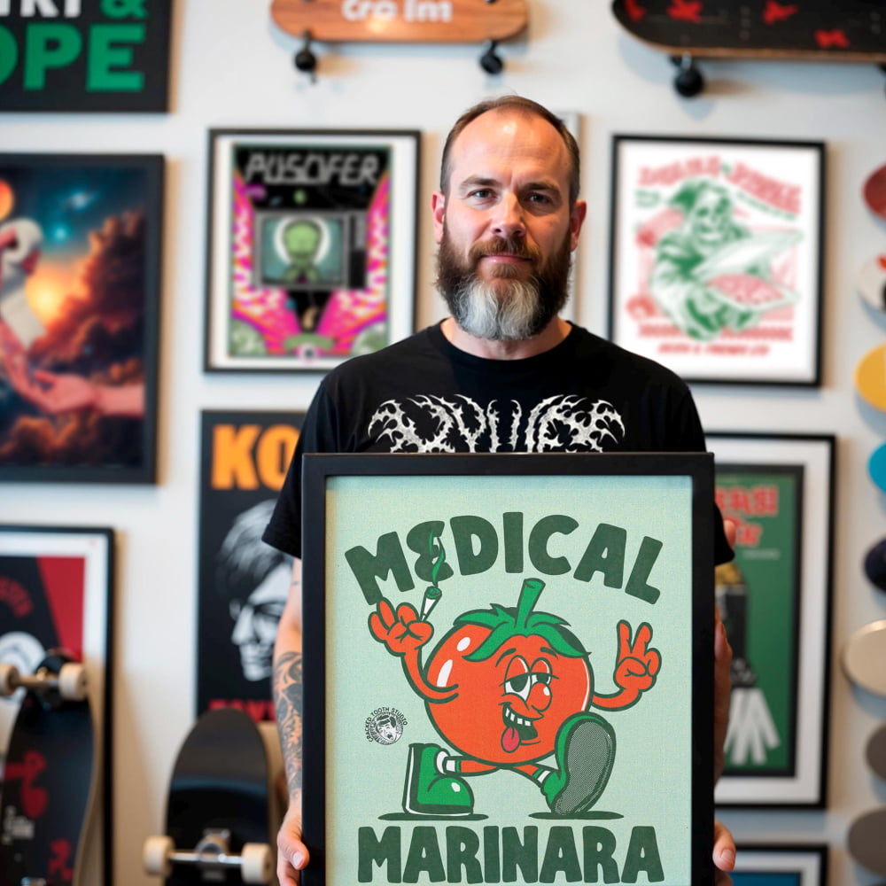 Funny Weed Poster – Medical Marinara Art Print | Retro