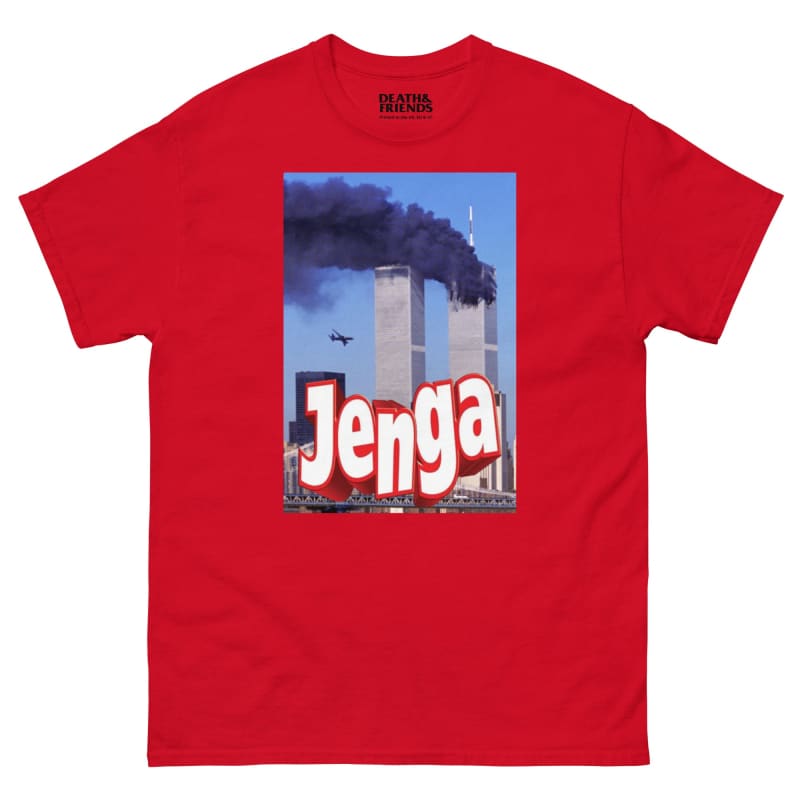 Jenga Twin-Towers T-shirt - Red / S