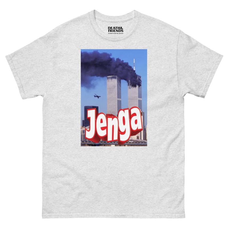 Jenga Twin-Towers T-shirt - Ash / S