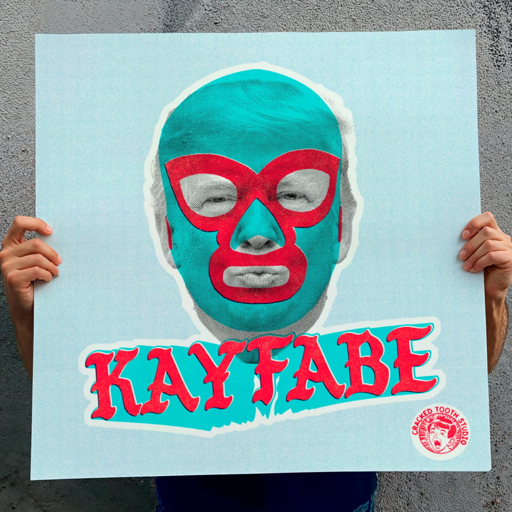 ’KayFabe’ Pop Art Prints – Punk Artwork Portrait