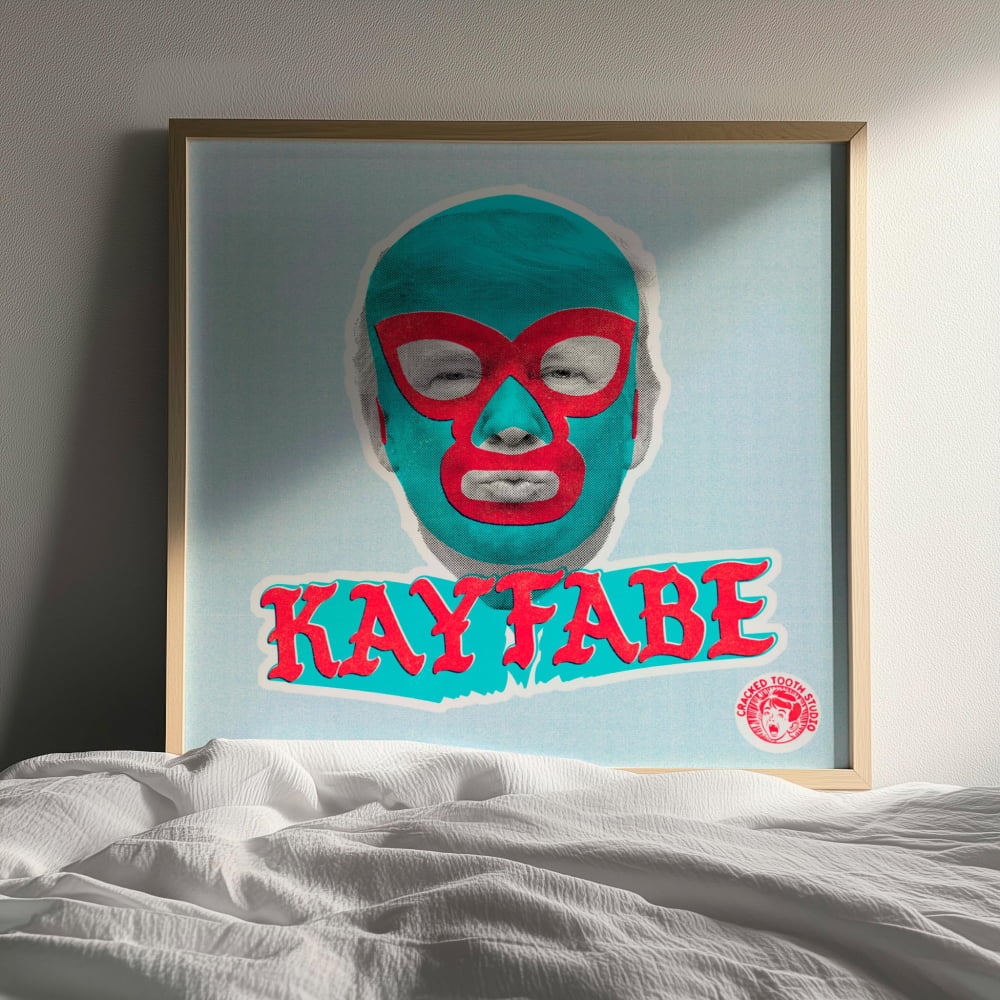 ’KayFabe’ Pop Art Prints – Punk Artwork Portrait