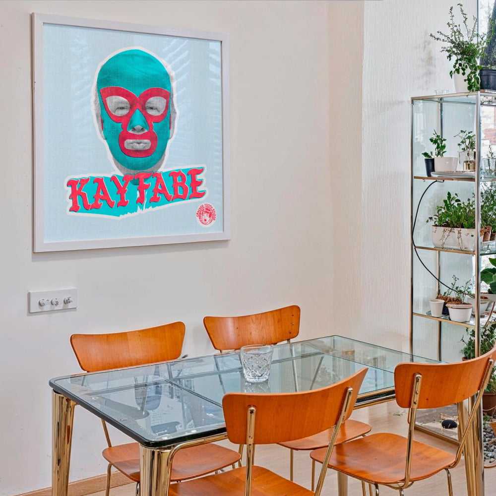 ’KayFabe’ Pop Art Prints – Punk Artwork Portrait