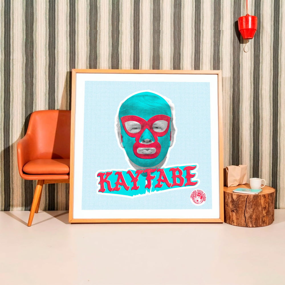 ’KayFabe’ Pop Art Prints – Punk Artwork Portrait