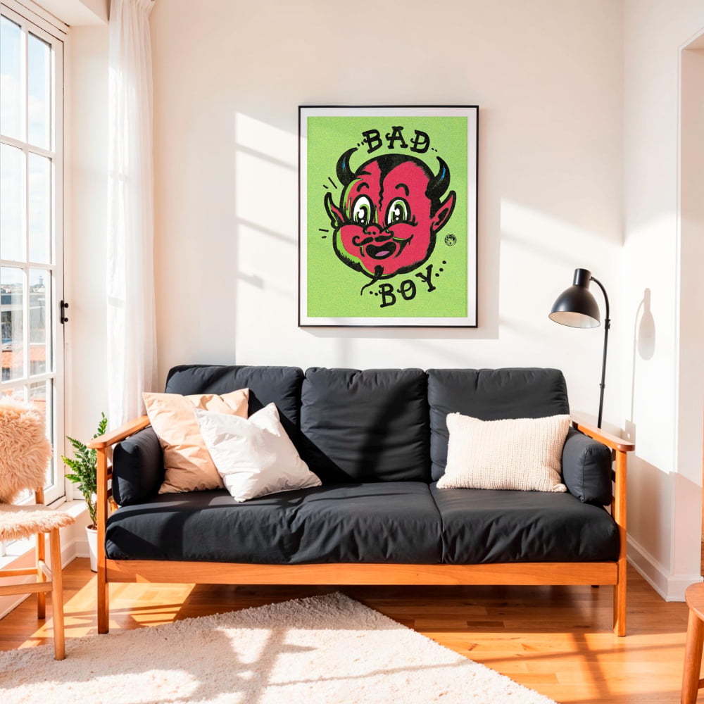 Little Devil Print – Devil Art Poster | Skater Punk Decor