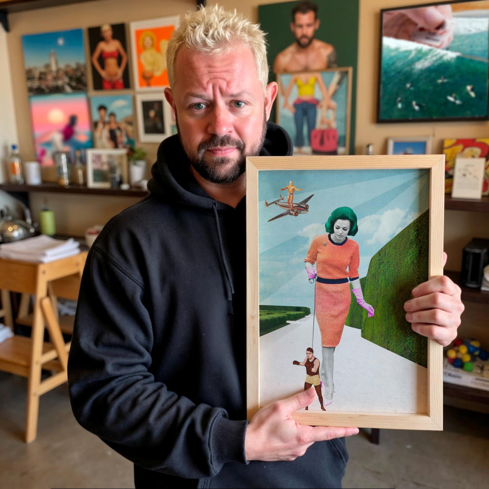 Mid-Century Modern Art – Surreal Collage Prints