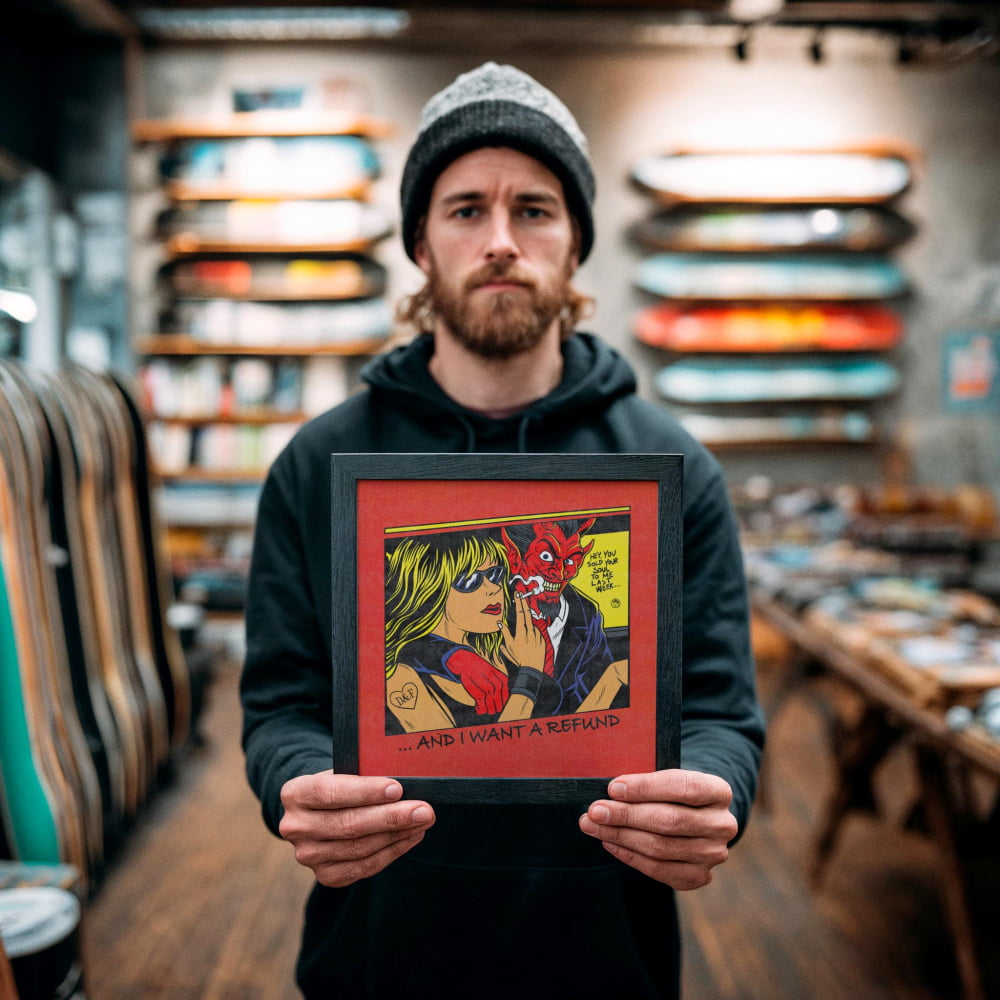 ’No Backsies’ Punk Art Print | Pop Art Poster – Satan Loves