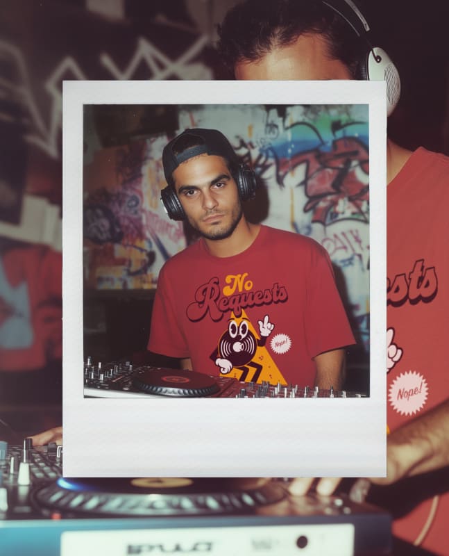 No Requests T-shirt - Death and Friends - Funny Mens DJ