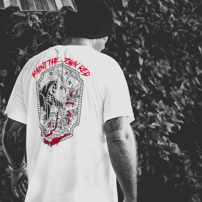 ’Paint the Town Red’ T-Shirt - Death and Friends