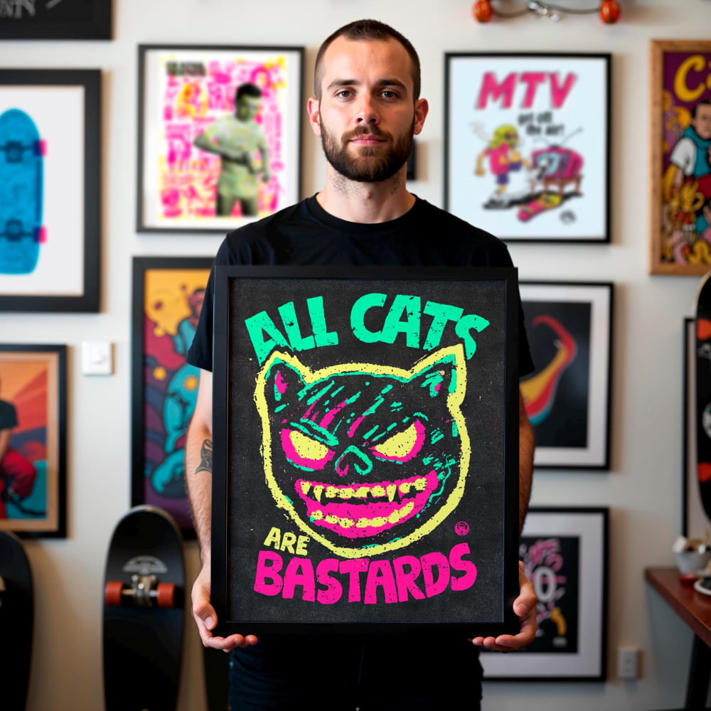 Punk Artwork Poster – Skateboarding Art Print