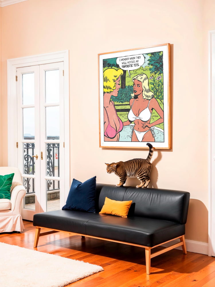 Retro Comic Style Print – Fantastic Tits Pop Art Poster