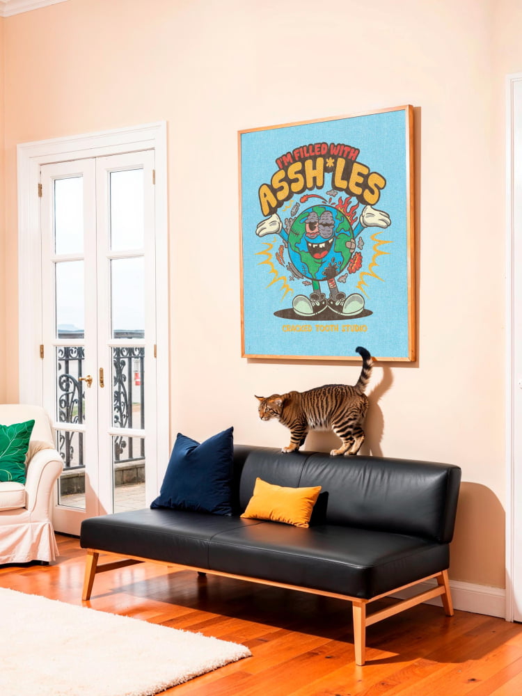 Retro Mascot Art – 50s Funky Wall Art | Cartoon World