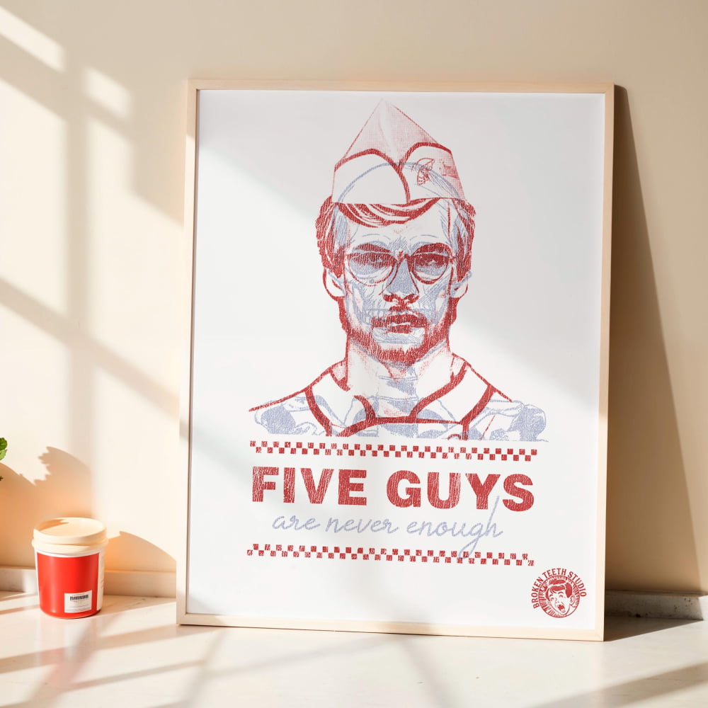 Serial Killer Poster - Five Guys Are Never Enough | Jeffrey