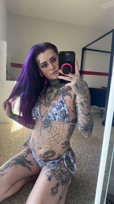 ’Stencil’ String Tattoo Bikini Top - Death and Friends