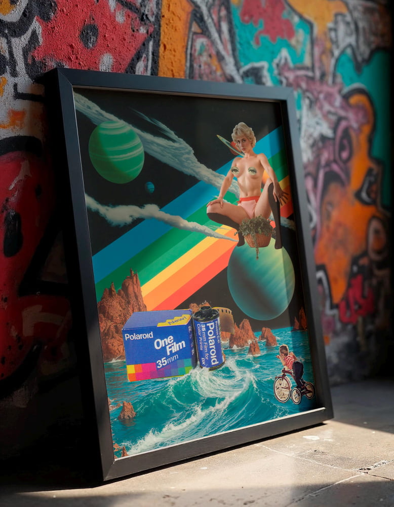 Surreal Wall Art – 80s Home Video Retro Futurism Art