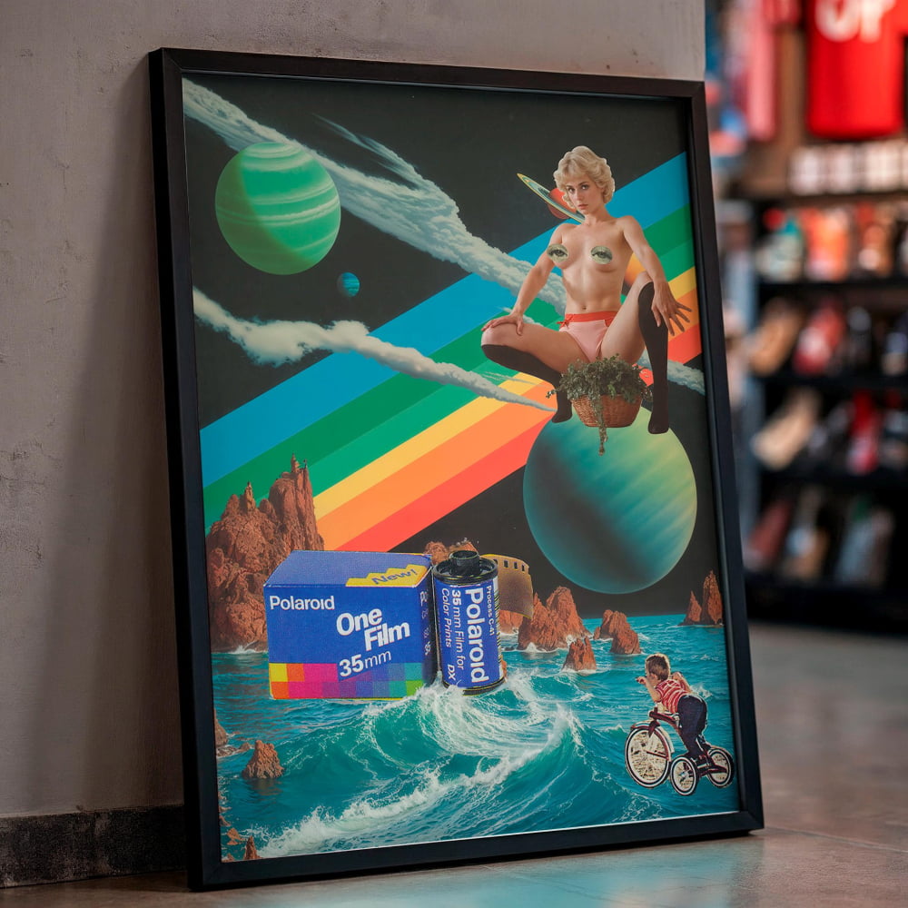 Surreal Wall Art – 80s Home Video Retro Futurism Art
