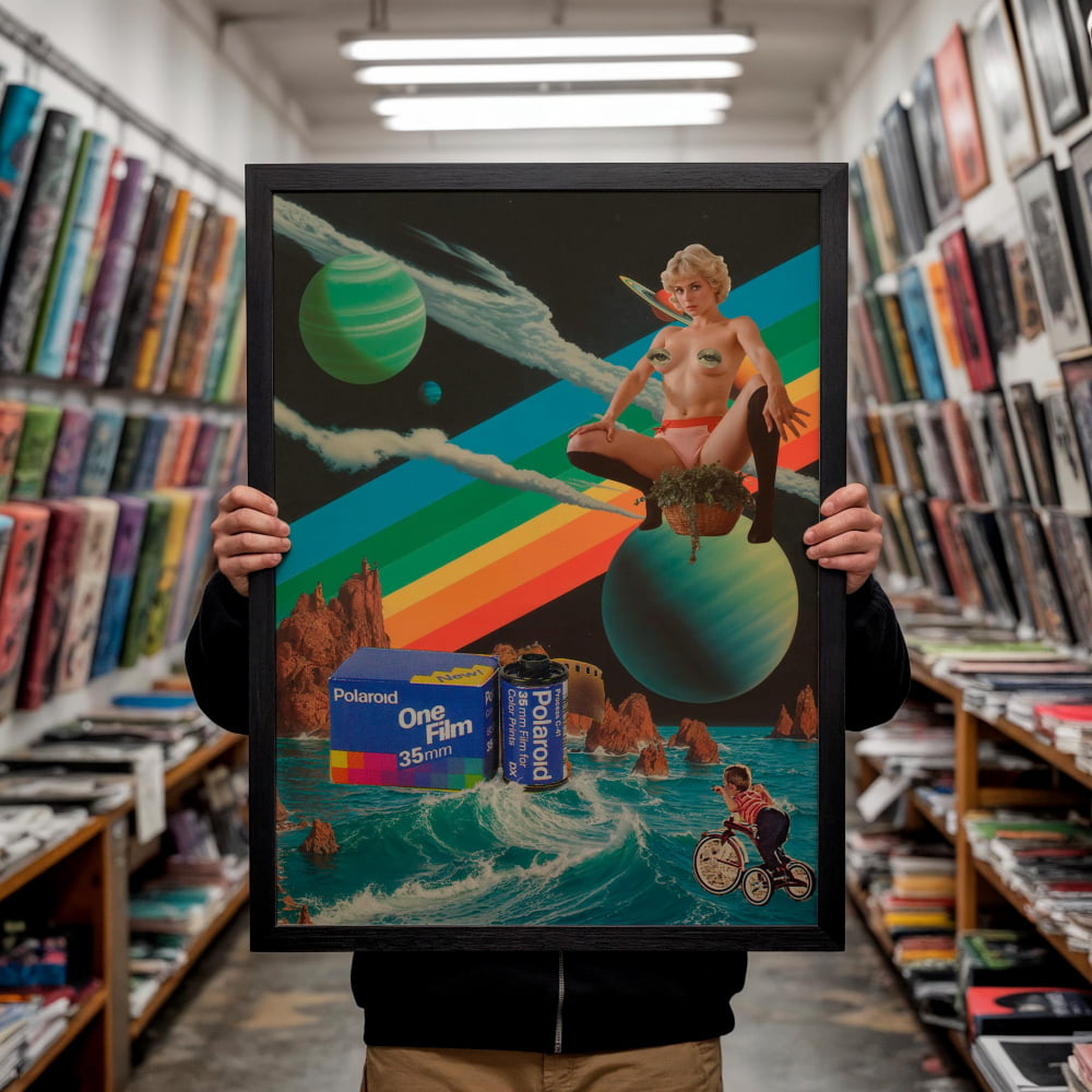 Surreal Wall Art – 80s Home Video Retro Futurism Art