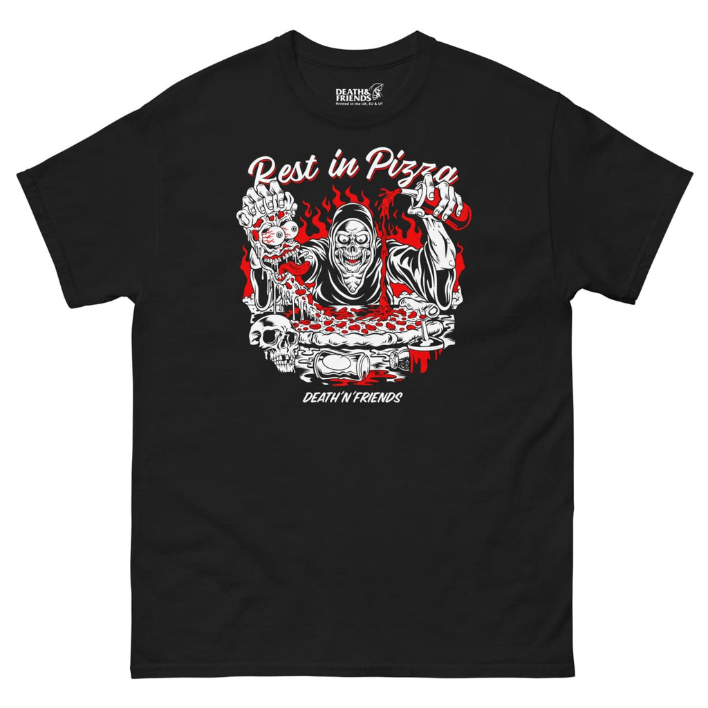 Rest in Pizza T-shirt - Death and Friends - Funny Pizza