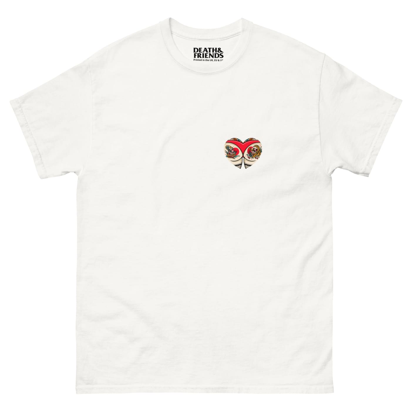Tattooed Heart T - shirt - Death and Friends - Tattooist