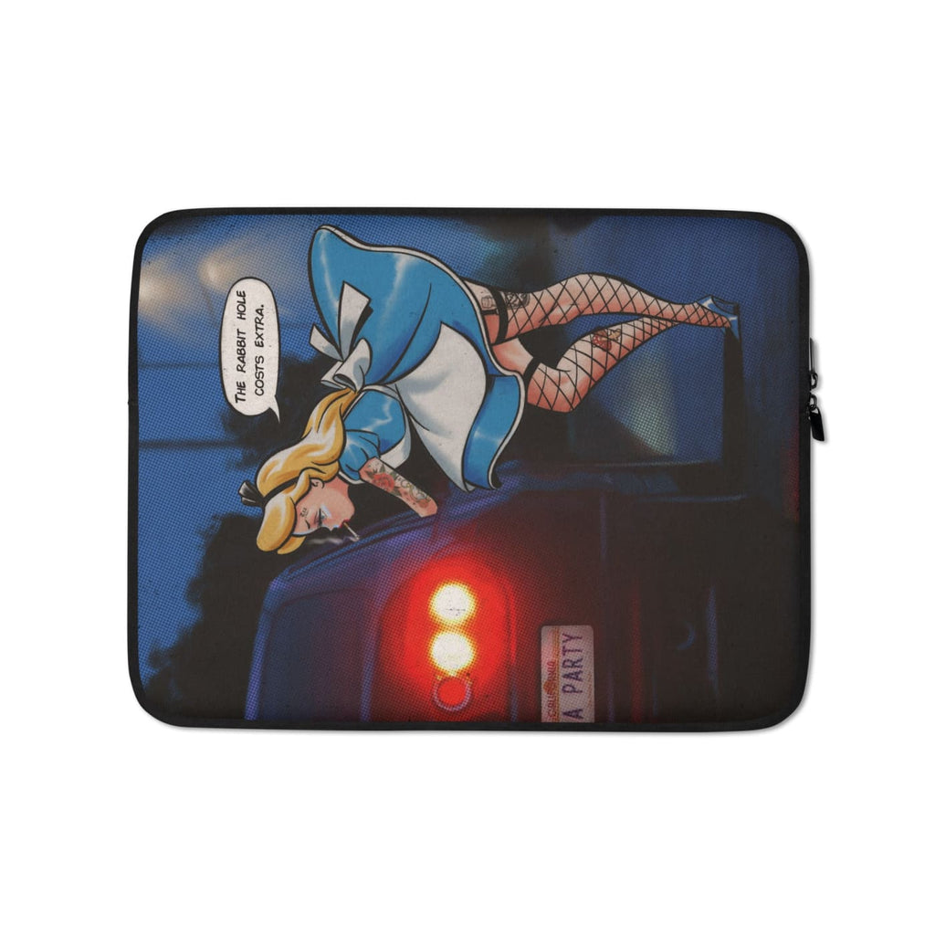 ’The Rabbit Hole Costs Extra’ Laptop Sleeve - Death