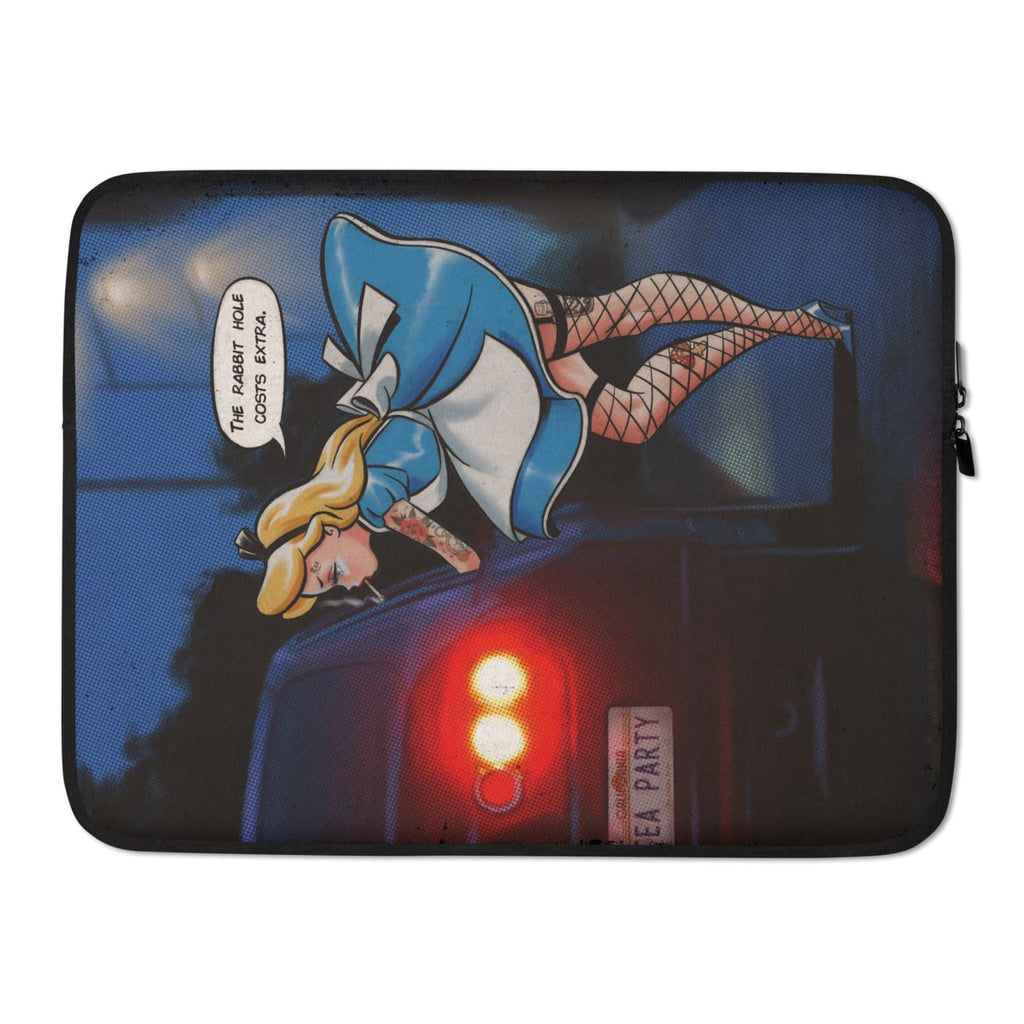 ’The Rabbit Hole Costs Extra’ Laptop Sleeve - Death
