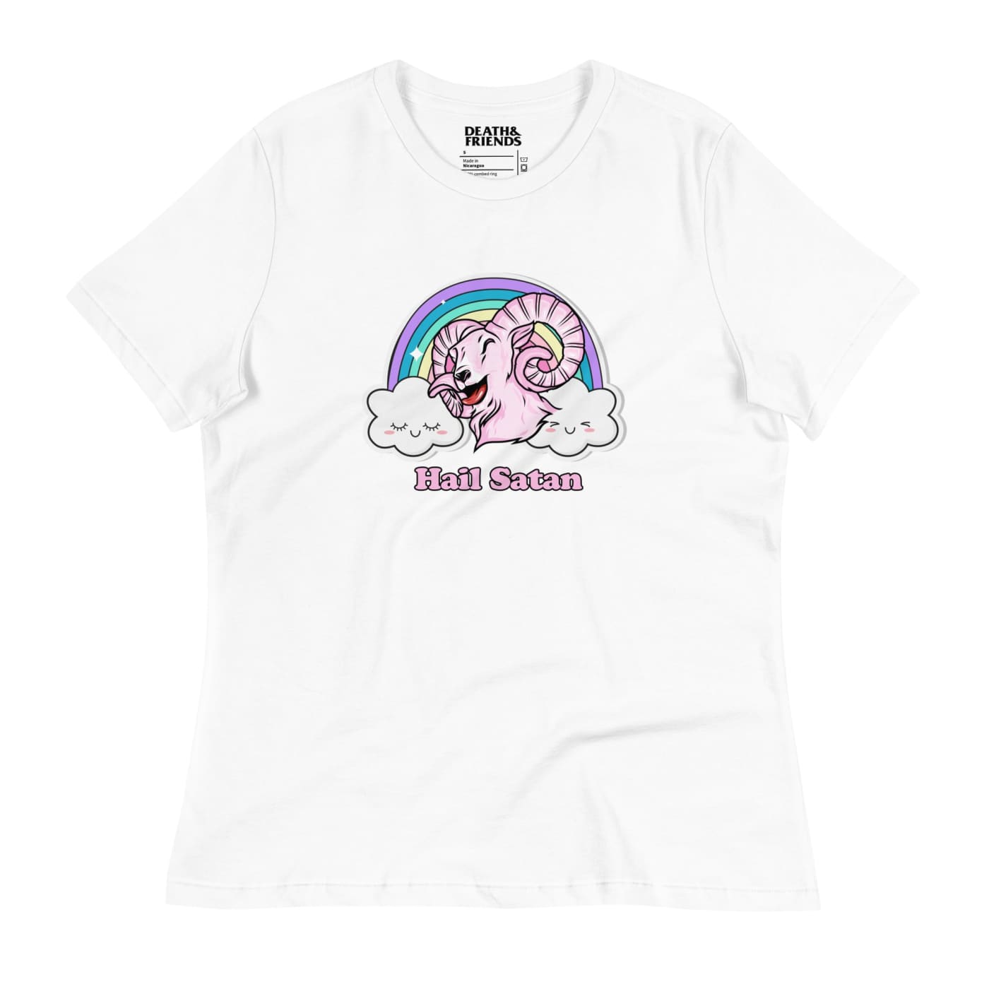 Women’s Kawaii Hail Satan T - shirt - Death and Friends
