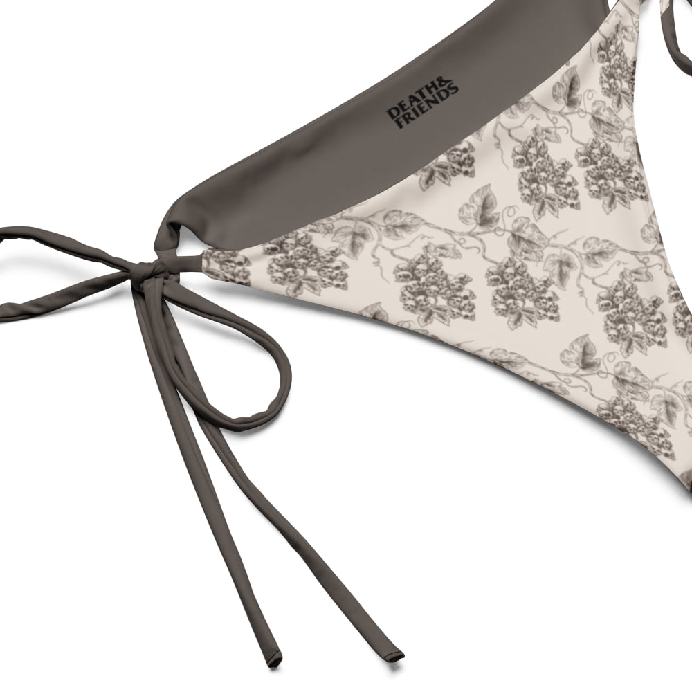 ’Venetian Gravevine’ String Skull Bikini Bottoms