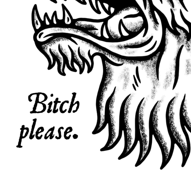 Women’s Bitch Please Shirt micro-rib tank top - Death
