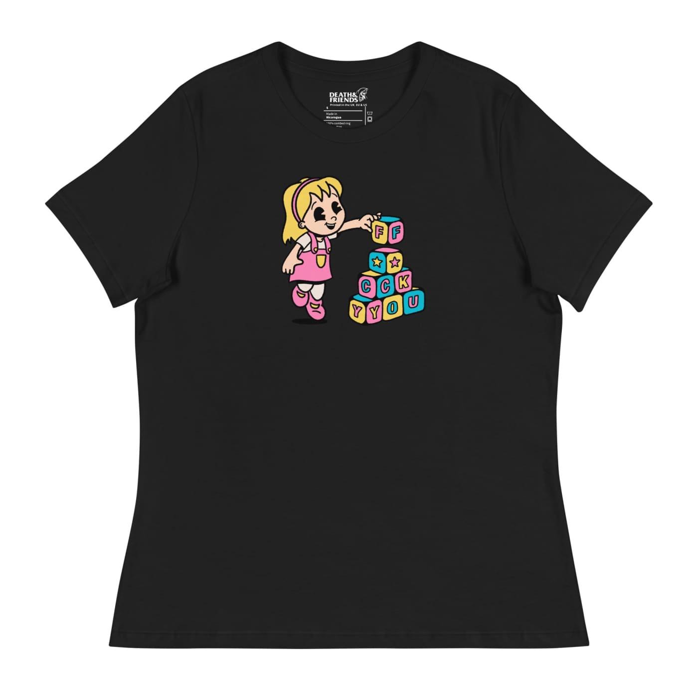 Women’s Fuck You T-shirt - Death and Friends - Rude Gifts