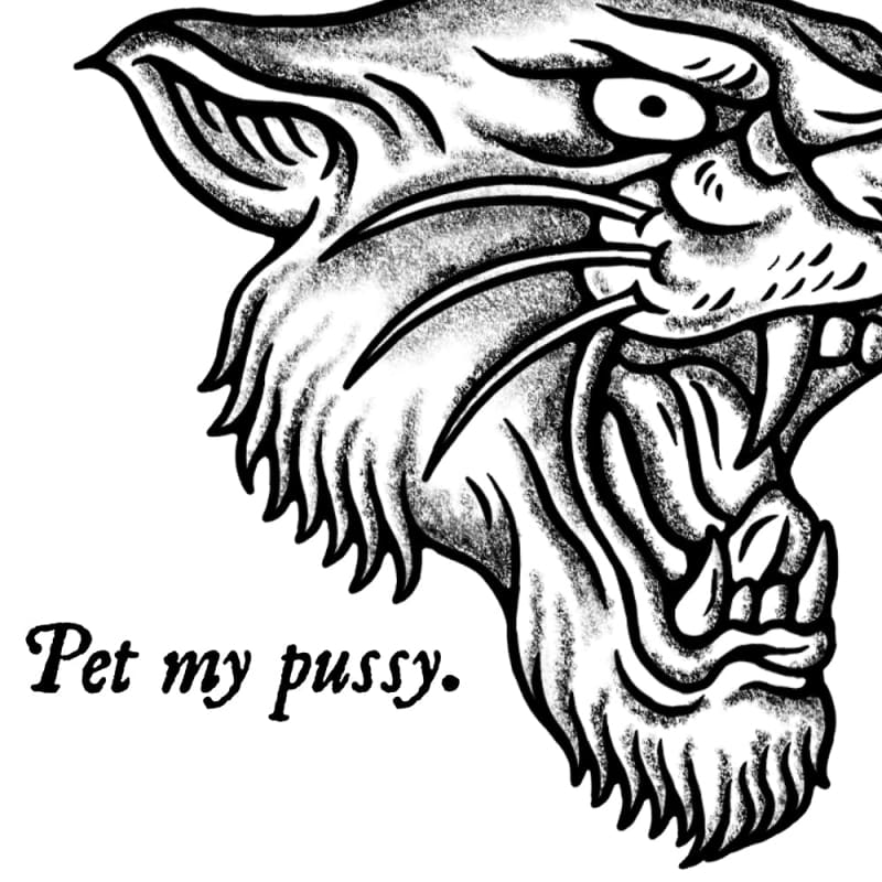 Women’s Pet my Pussy micro-rib tank top - Death