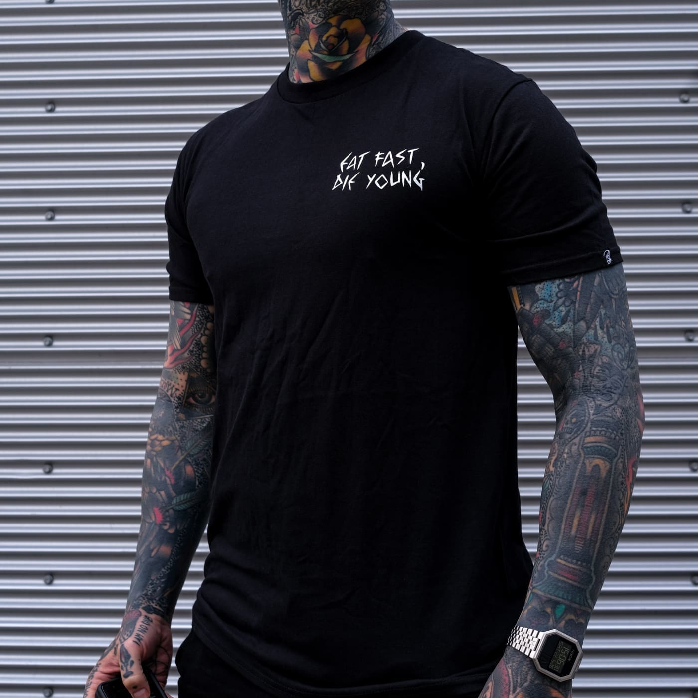 Eat Fast Die Young t-shirt - Death and Friends - Death by