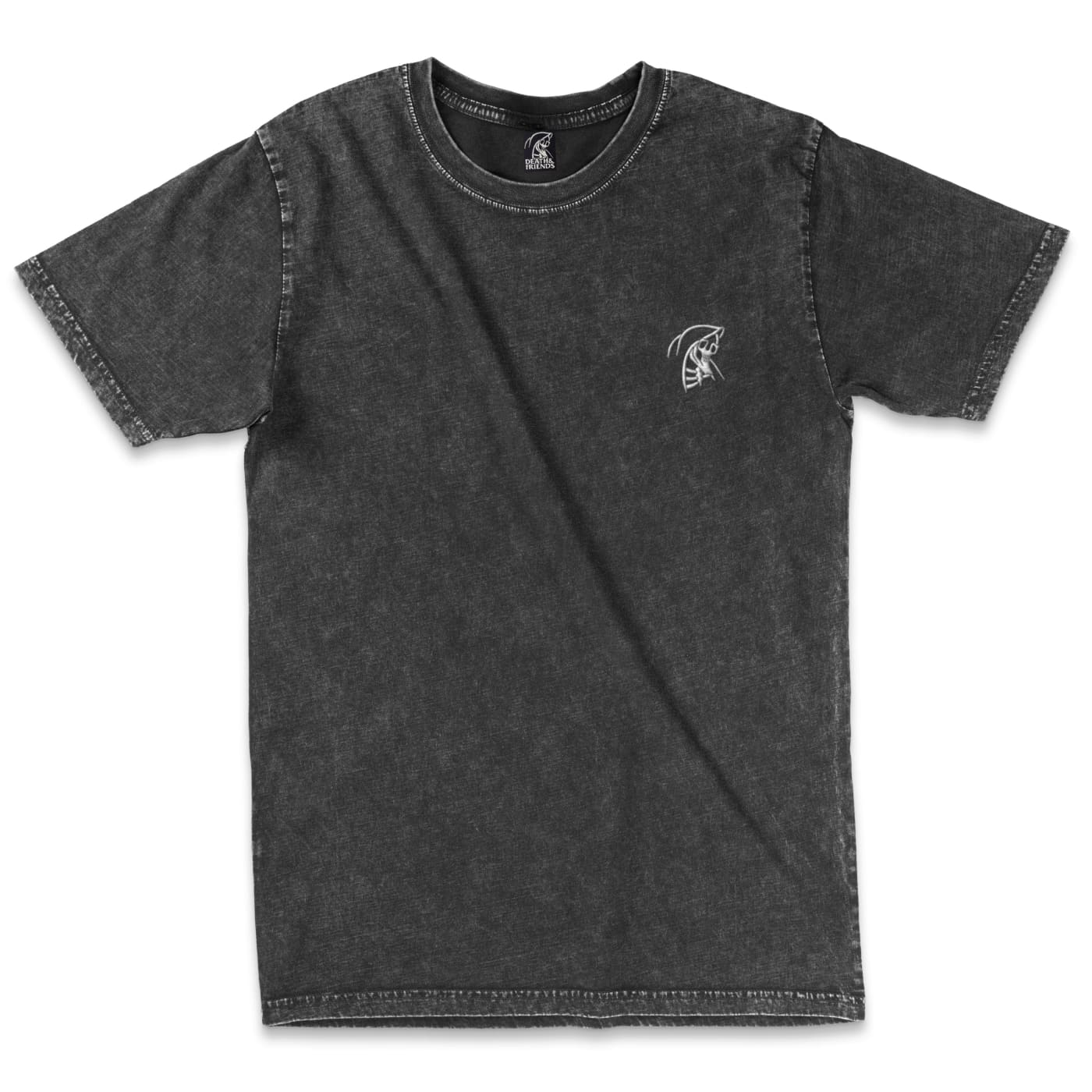 Embroidered Death & Friends Ltd Distressed Stonewashed