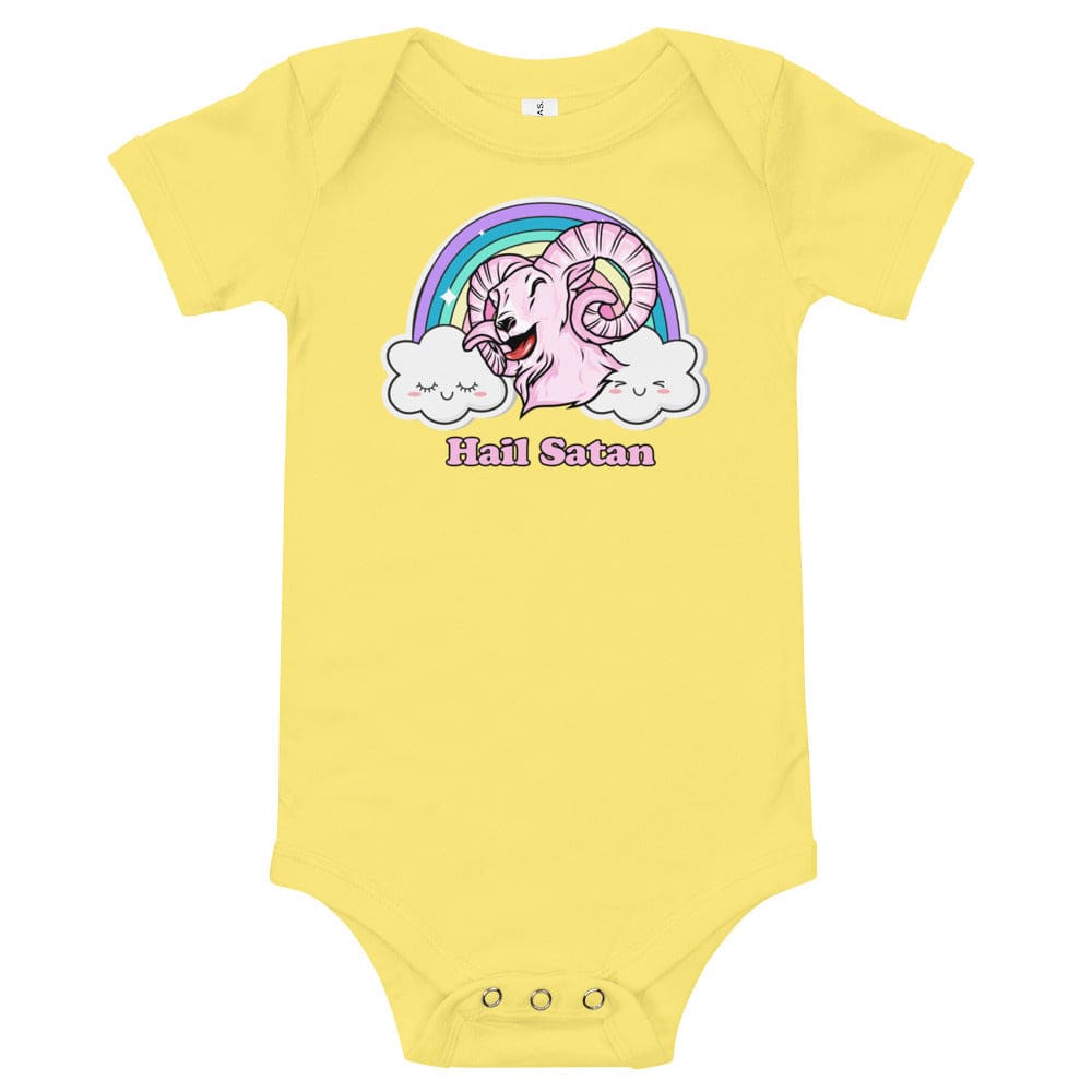 Hail Satan Punk Baby Onesie - Death and Friends -
