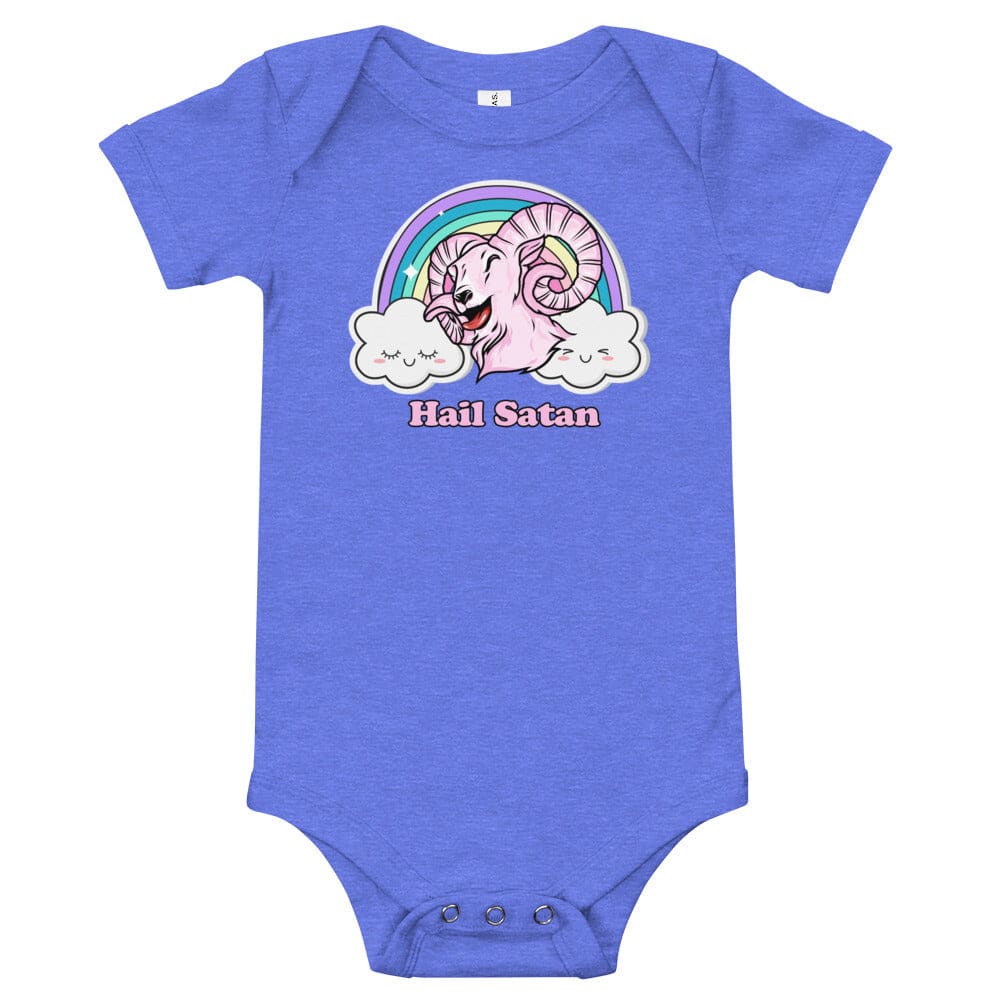 Hail Satan Punk Baby Onesie - Death and Friends -